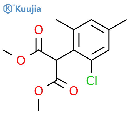 PROPANEDIOIC ACID, (2-CHLORO-4,6-DIMETHYLPHENYL)-, DIMETHYL ESTER structure