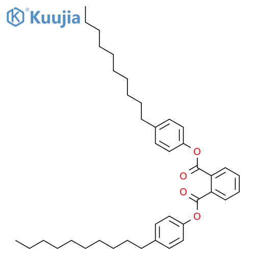 1,2-Benzenedicarboxylic acid, bis(4-decylphenyl) ester structure