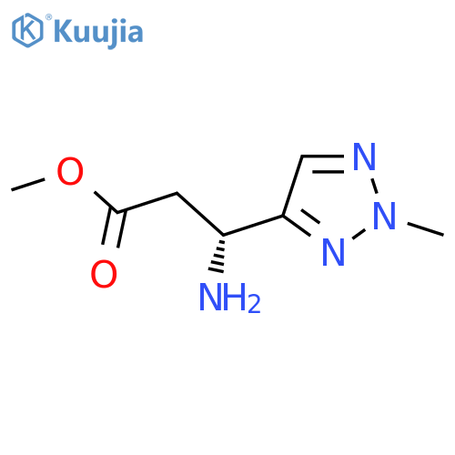 methyl (3R)-3-amino-3-(2-methyl-2H-1,2,3-triazol-4-yl)propanoate structure