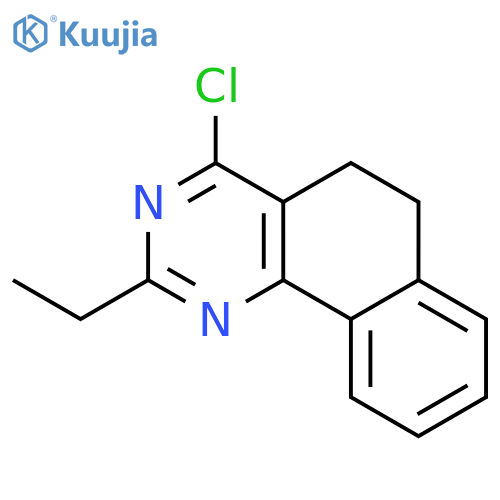 Benzo[h]quinazoline, 4-chloro-2-ethyl-5,6-dihydro- structure