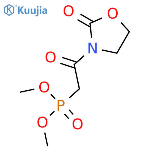 Phosphonic acid, [2-oxo-2-(2-oxo-3-oxazolidinyl)ethyl]-, dimethyl ester structure