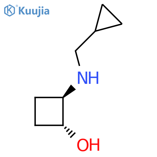 trans-2-[(Cyclopropylmethyl)amino]cyclobutan-1-ol structure
