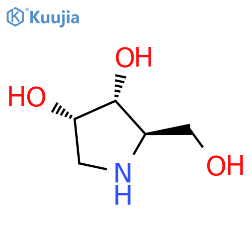 3,4-Pyrrolidinediol,2-(hydroxymethyl)-, (2R,3R,4S)-rel- structure