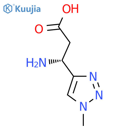 (3R)-3-Amino-3-(1-methyl-1H-1,2,3-triazol-4-yl)propanoic acid structure