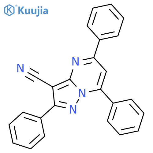 Pyrazolo[1,5-a]pyrimidine-3-carbonitrile, 2,5,7-triphenyl- structure
