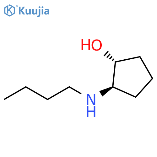 trans-2-(butylamino)cyclopentan-1-ol structure