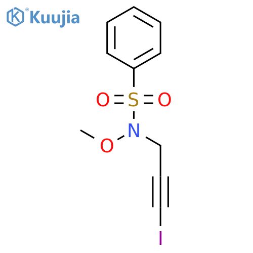 Benzenesulfonamide, N-(3-iodo-2-propynyl)-N-methoxy- structure