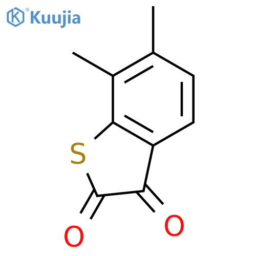 Benzo[b]thiophene-2,3-dione, 6,7-dimethyl- structure