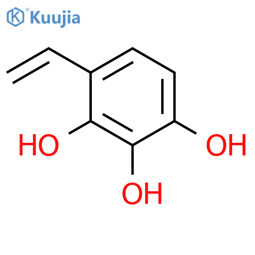 1,2,3-Benzenetriol, 4-ethenyl- structure