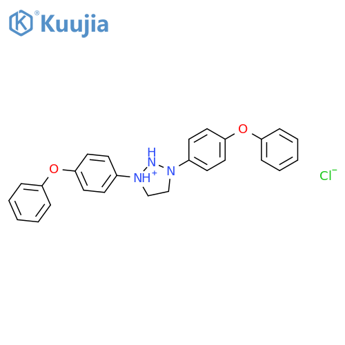 1H-1,2,3-Triazolium, 4,5-dihydro-1,3-bis(4-phenoxyphenyl)-, chloride structure