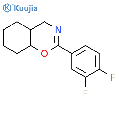 4H-1,3-Benzoxazine, 2-(3,4-difluorophenyl)-4a,5,6,7,8,8a-hexahydro- structure