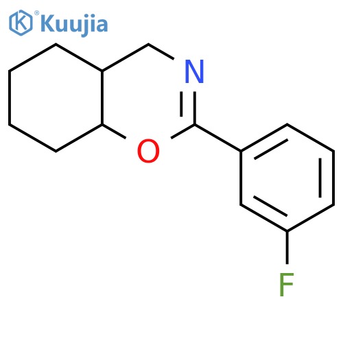 4H-1,3-Benzoxazine, 2-(3-fluorophenyl)-4a,5,6,7,8,8a-hexahydro- structure