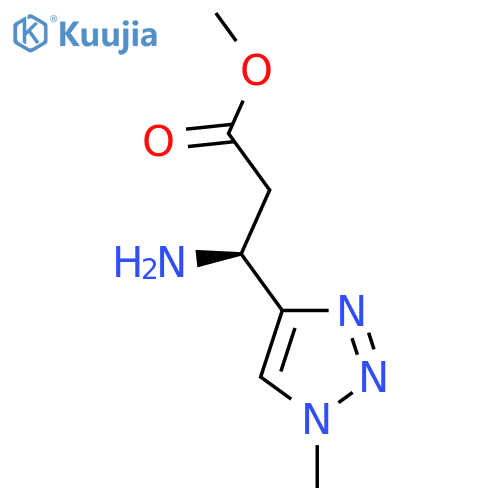 methyl (3S)-3-amino-3-(1-methyl-1H-1,2,3-triazol-4-yl)propanoate structure
