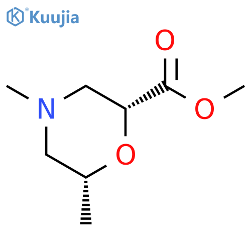 methyl (2R,6R)-4,6-dimethylmorpholine-2-carboxylate structure