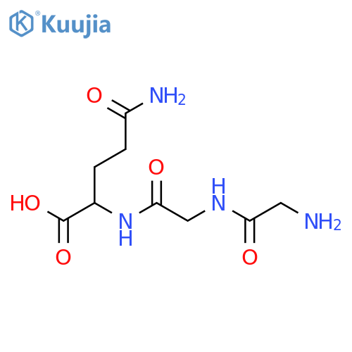 Glycylglycyl-L-glutamine structure