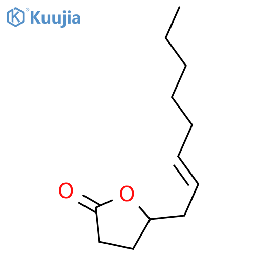 2(3H)-Furanone,dihydro-5-(2Z)-2-octen-1-yl- structure