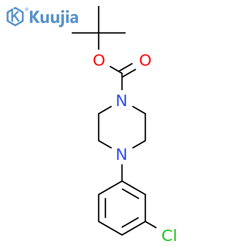 tert-Butyl 4-(3-chlorophenyl)-piperazine-1-carboxylate structure