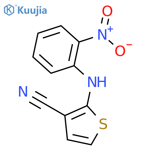2-(2-Nitrophenyl)amino-3-cyanothiophene structure