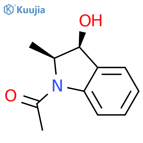 1H-Indol-3-ol, 1-acetyl-2,3-dihydro-2-methyl-, cis-(-)- structure