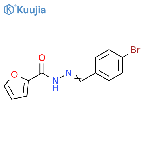 N'-(1E)-(4-bromophenyl)methylidenefuran-2-carbohydrazide structure