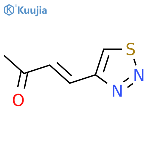 4-(1,2,3-Thiadiazol-4-yl)but-3-en-2-one structure
