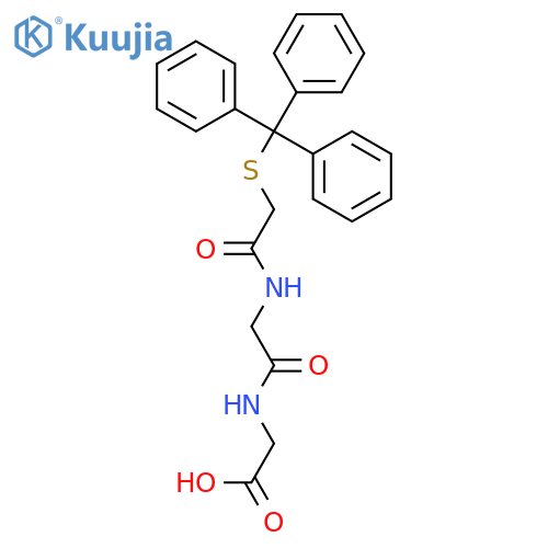 Glycine, N-[[(triphenylmethyl)thio]acetyl]glycyl- structure