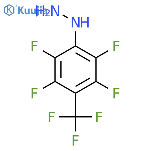 2,3,5,6-Tetrafluoro-4-(trifluoromethyl)phenylhydrazine structure