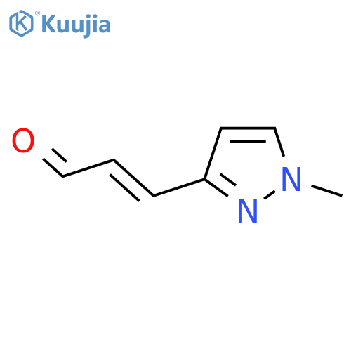 3-(1-methyl-1H-pyrazol-3-yl)prop-2-enal structure
