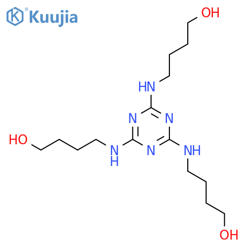 1-Butanol, 4,4',4''-(1,3,5-triazine-2,4,6-triyltriimino)tris- structure