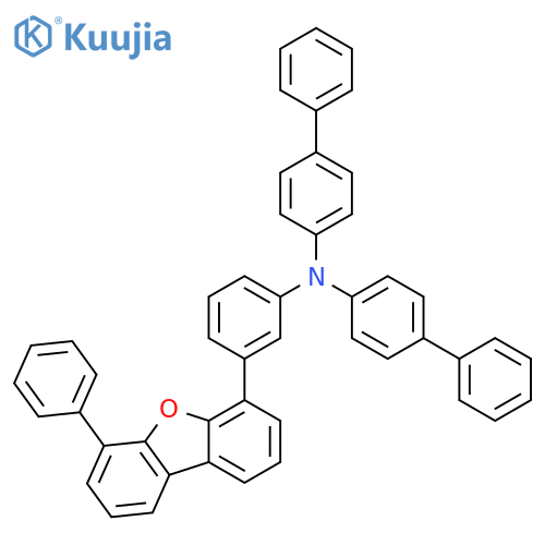 [1,1'-Biphenyl]-4-amine, N-[1,1'-biphenyl]-4-yl-N-[3-(6-phenyl-4-dibenzofuranyl)phenyl]- structure