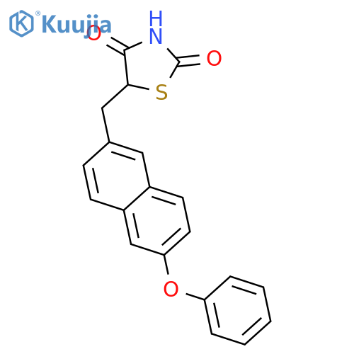 2,4-THIAZOLIDINEDIONE, 5-[(6-PHENOXY-2-NAPHTHALENYL)METHYL]- structure