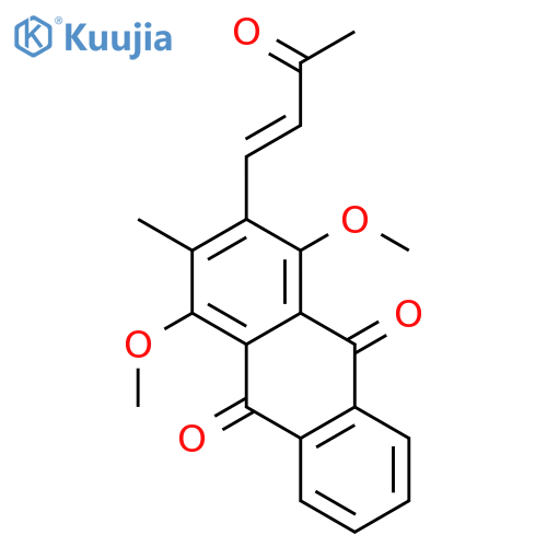9,10-Anthracenedione, 1,4-dimethoxy-2-methyl-3-(3-oxo-1-butenyl)- structure