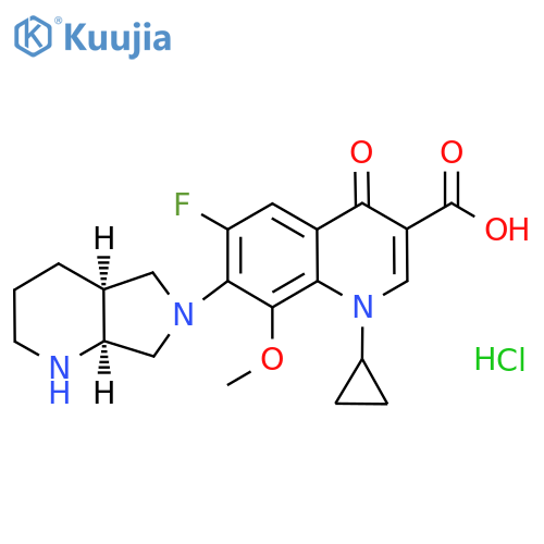 Moxifloxacin hydrochloride structure