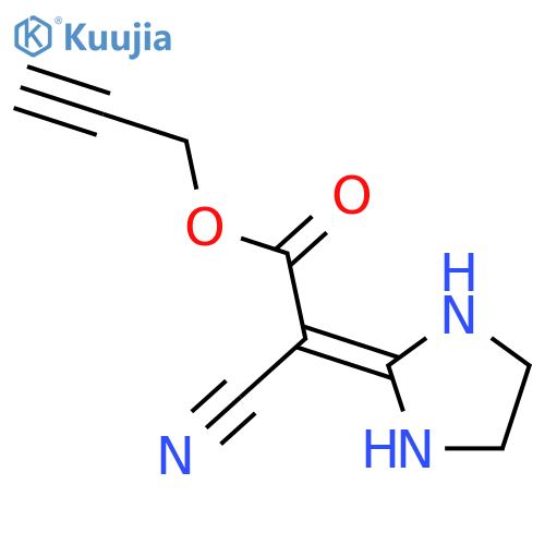 ACETIC ACID, CYANO-2-IMIDAZOLIDINYLIDENE-, 2-PROPYNYL ESTER structure