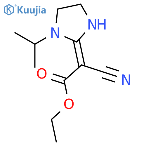 Acetic acid, cyano[1-(1-methylethyl)-2-imidazolidinylidene]-, ethyl ester structure