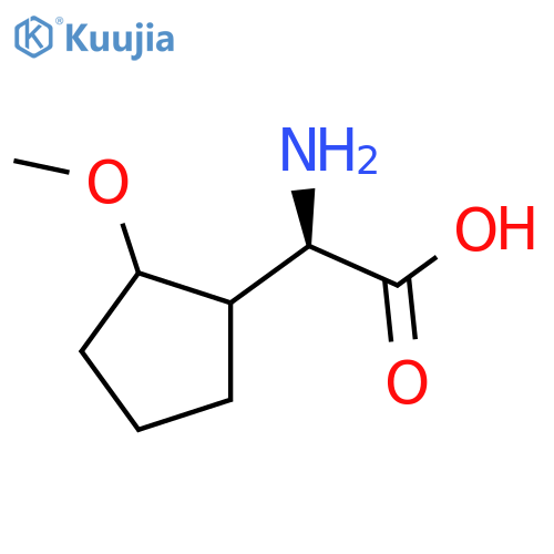 Cyclopentaneacetic acid, α-amino-2-methoxy-, (αR)- structure