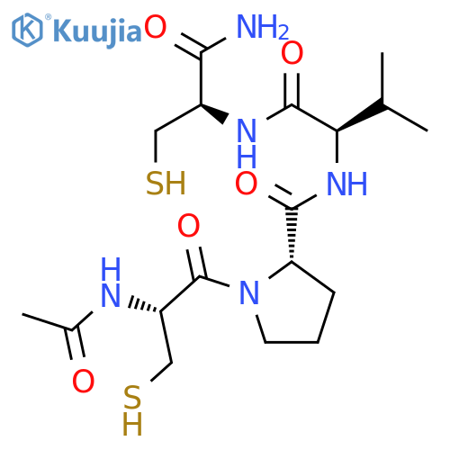 L-Cysteinamide, N-acetyl-L-cysteinyl-L-prolyl-D-valyl- structure