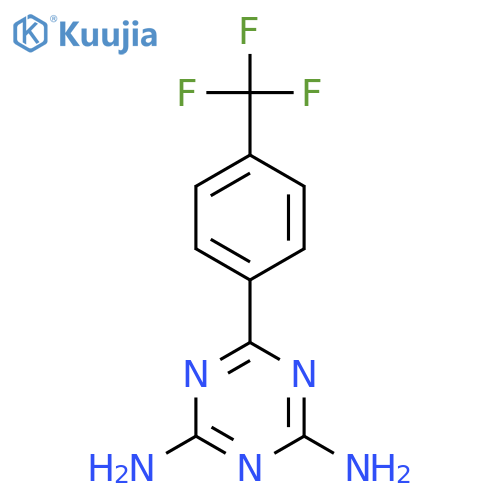 6-4-(Trifluoromethyl)phenyl-1,3,5-triazine-2,4-diamine structure