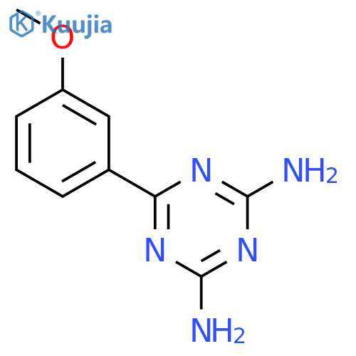 6-(3-methoxyphenyl)-1,3,5-Triazine-2,4-diamine structure