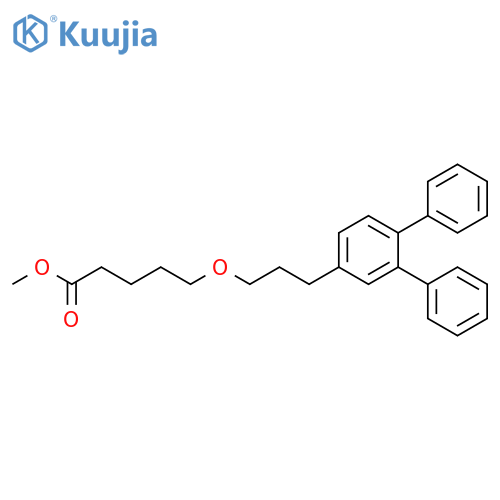 Pentanoic acid, 5-(3-[1,1':2',1''-terphenyl]-4'-ylpropoxy)-, methyl ester structure