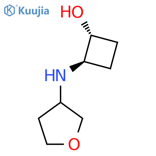 trans-2-(oxolan-3-yl)aminocyclobutan-1-ol structure