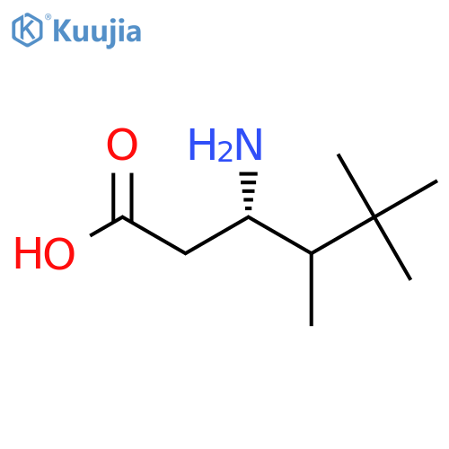 (3S)-3-amino-4,5,5-trimethylhexanoic acid structure
