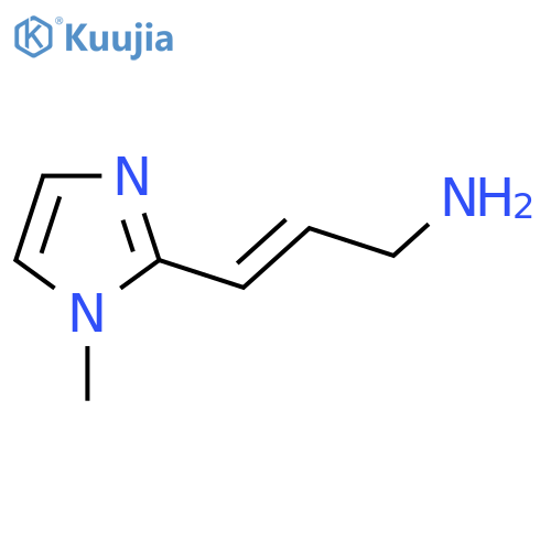3-(1-methyl-1H-imidazol-2-yl)prop-2-en-1-amine structure
