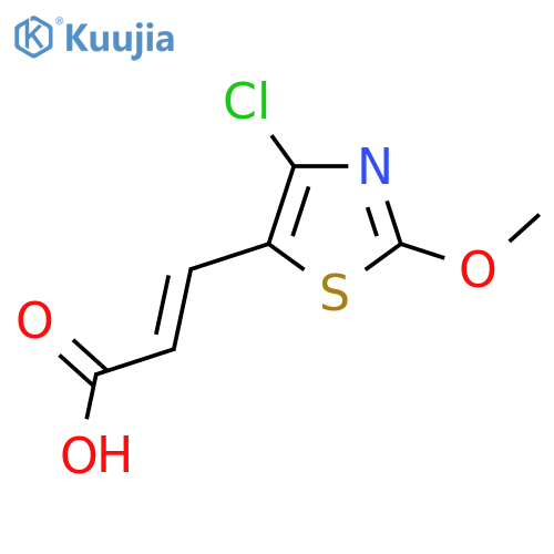 3-(4-chloro-2-methoxy-1,3-thiazol-5-yl)prop-2-enoic acid structure