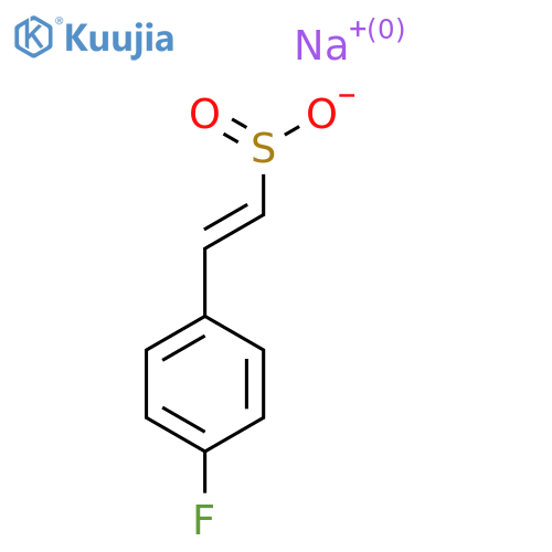sodium (E)-2-(4-fluorophenyl)ethene-1-sulfinate structure