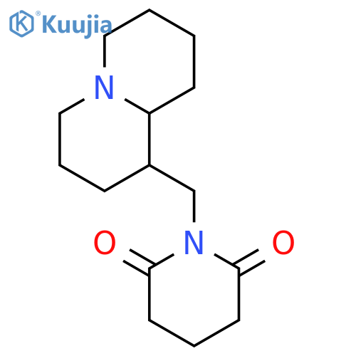 2,6-Piperidinedione,1-[[(1R,9aR)-octahydro-2H-quinolizin-1-yl]methyl]- structure