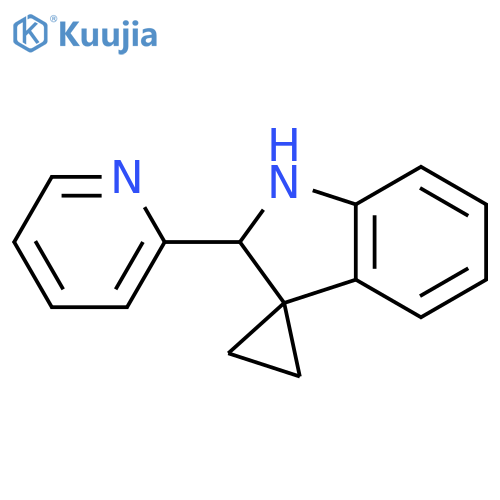 Spiro[cyclopropane-1,3'-[3H]indole], 1',2'-dihydro-2'-(2-pyridinyl)- structure