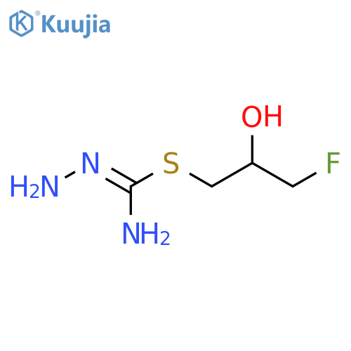 1-(N'-aminocarbamimidoyl)sulfanyl-3-fluoropropan-2-ol structure