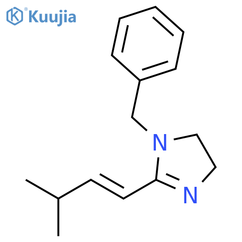 1H-Imidazole, 4,5-dihydro-2-(3-methyl-1-butenyl)-1-(phenylmethyl)- structure