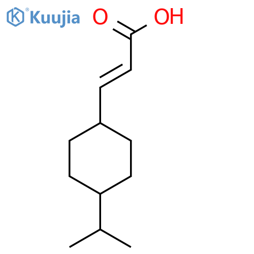 3-[4-(Propan-2-yl)cyclohexyl]prop-2-enoic acid structure